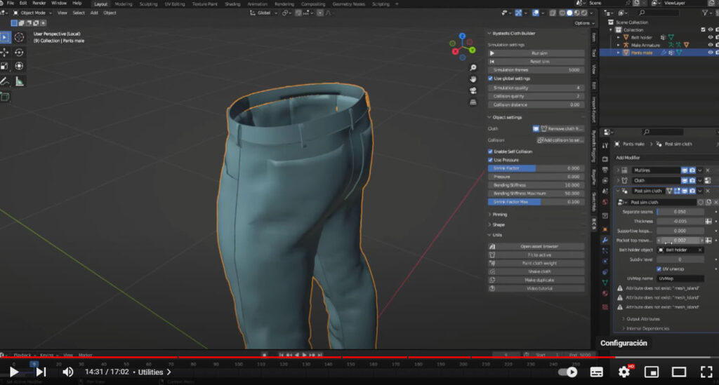 Bystedt's Cloth Builder: Simplifica Simulación de Tela en Blender
